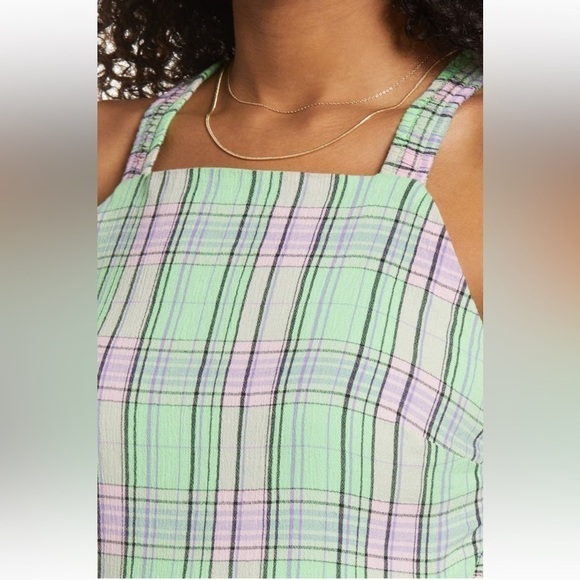 Bp Print Square Neck Cotton Minidress - Picture 5 of 5